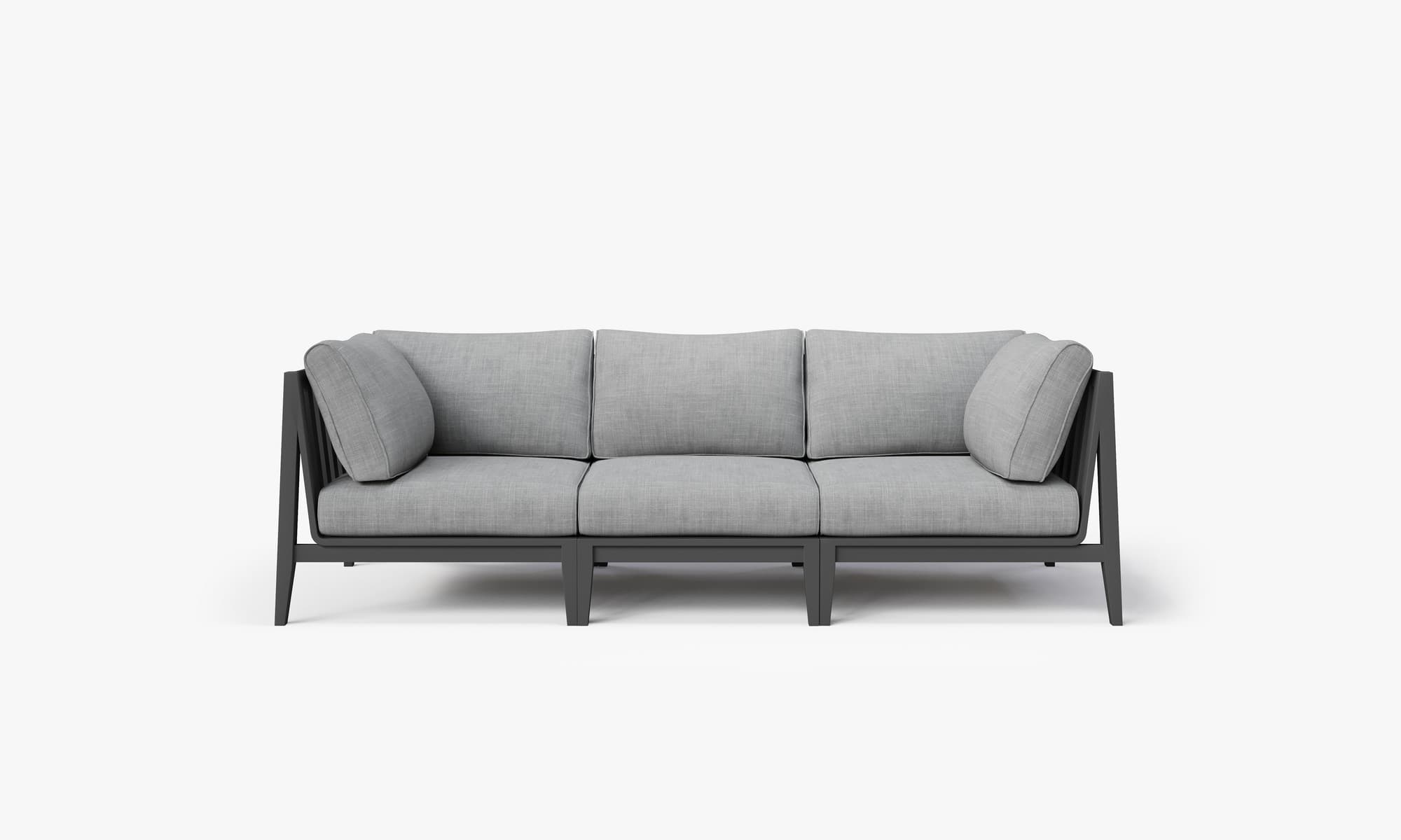 Outer Aluminum Outdoor Sofa — 3-Seat (with OuterShell)